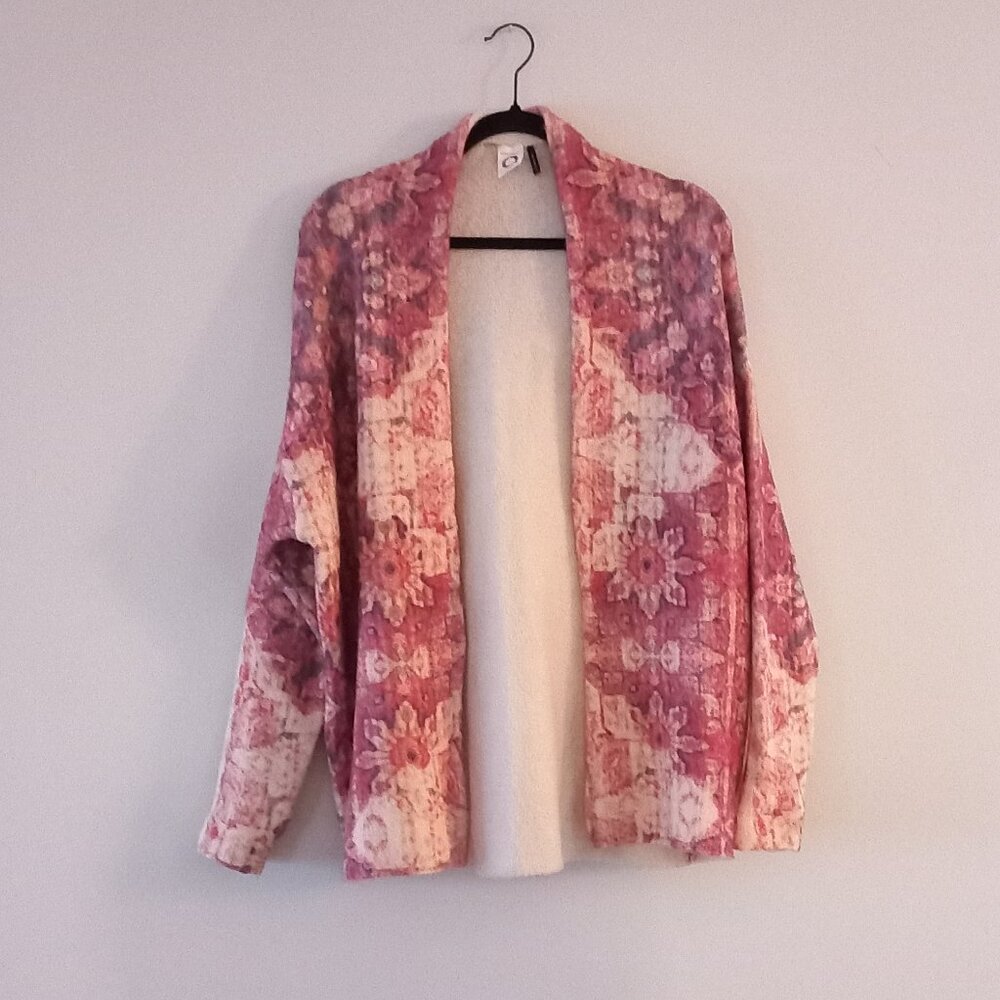 ANTHROPOLOGIE AKEMI + KIN tapestry persian carpet print cardigan